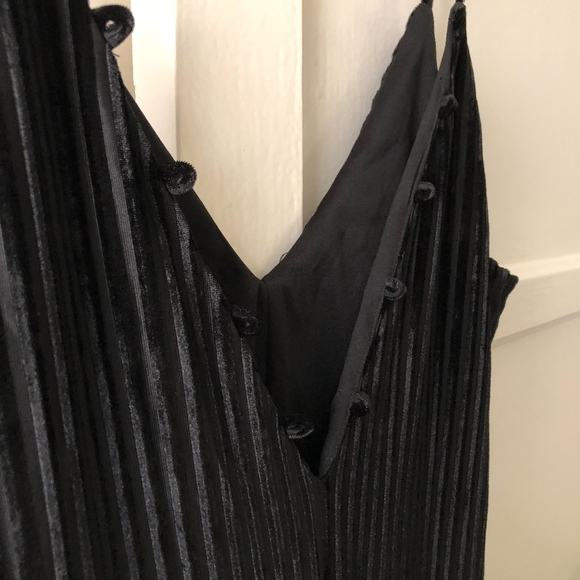 Lost + Wander "Carmen" Velvet Burnout Jumpsuit - Picture 5 of 7